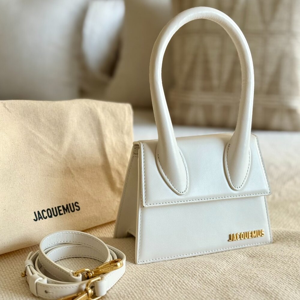 NEW Jaquemus Le Chiquito Moyen / Medium White